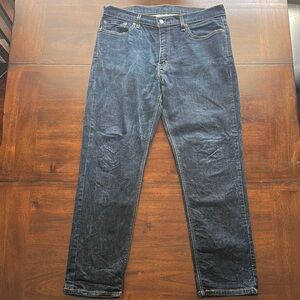 Levi's 541 Classic Blue Straight Jeans with Subtle Fading